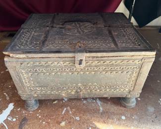 Antique Indian dowry box