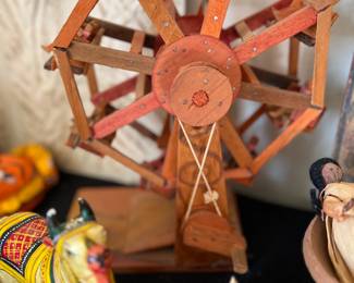 vintage folk art ferris wheel