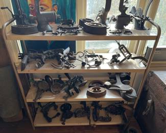 Apple peelers, cherry pitters, meat grinders, sad irons and more