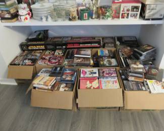 1,000 - 1500 (approximate) hugs assortment of DVD's