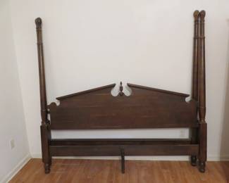 King size 4 poster headboard and footboard - frame included