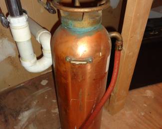 Brass Vintage Fire Extinguisher