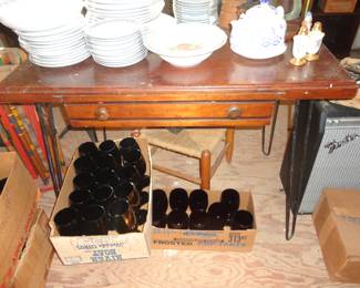 Black Glassware Sold