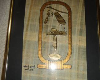 Heiroglyph Papyrus Art