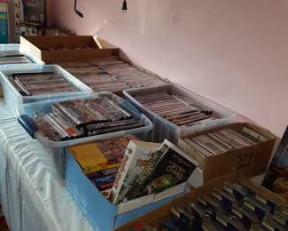DVDs CDs VHS