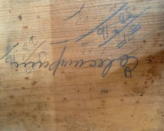 another writing in the drawer #APOTHECARY#CABINET#VICTORIAN