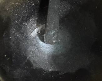 interior of the mortar and pestle