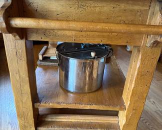 antique kitchen butcher block freestanding cabinet