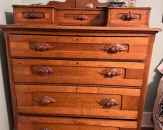 Gorgeous #mustache #pull#victorian#walnut#gentlemans#chest
