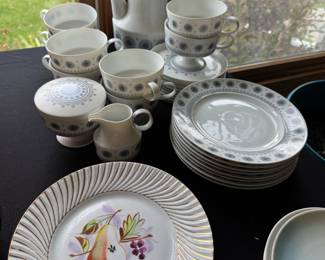 Rosenthal antique porcelain dessert set snowflake