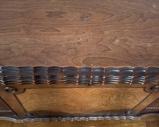 top edge of the cedar chest