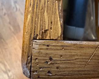 detail of the joinery