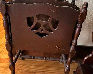 vintage magazine rack