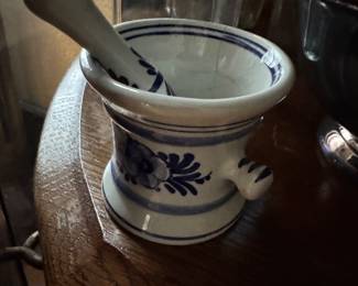 vintage antique apothecary mortar and pestle