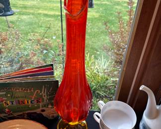 Persimmon large tall vase