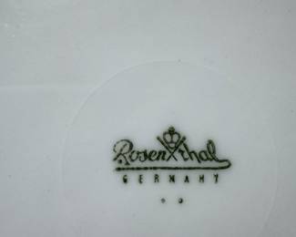 Rosenthal stamp on the dessert set