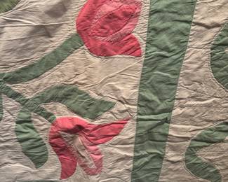 Gorgeous Tulip QUilt antique