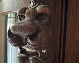 front view of the lion