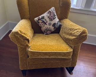 retro gold chair