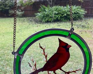 Stained Glass Cardinal 