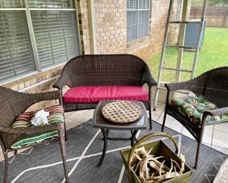 Nice  Plastic Wicker Set