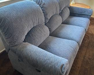 Lazy Boy sofa with double recliners on either sides. 