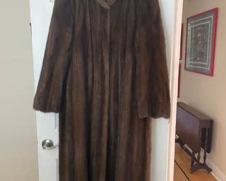 Full length Russian female sable coat - perfectly matching pelts (see back view), Neiman Marcus label, original dust cover. Size M/L  Call me for price