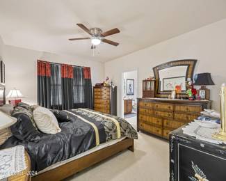 Tommy Bahama style ladies dresser with mirror, highboy, 2 nightstands