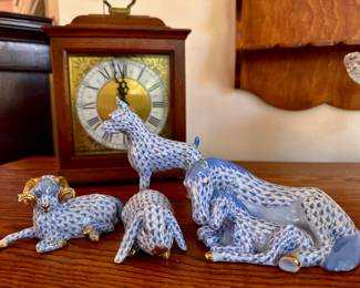 Here’s Porcelain
Blue Fishnet Figurines