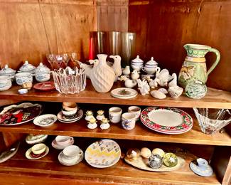 Birds , Dishes and knickknacks