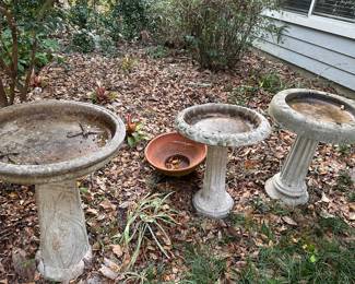Concrete Bird Baths