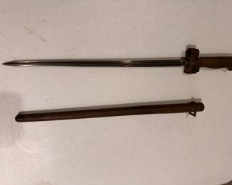 Antique Bayonet and Scabbard 