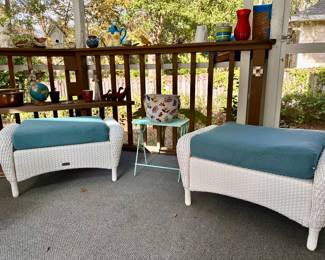 Martha Stewards wicker benches 