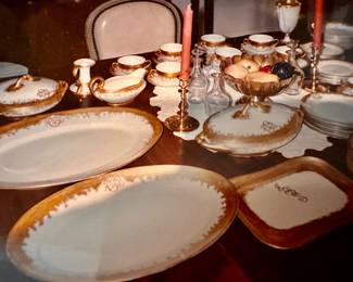 Vintage Schwarzburg China
Monogram of Hugo Shohmer. The inventor of the Baby Grand Piano in1884