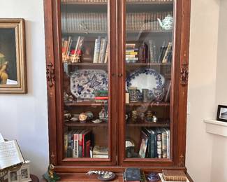 Magnificent Vintage Eastlake Bookcase and Storage Base
You’ll never find hard wood furniture like this anymore 
Circa 1890’s