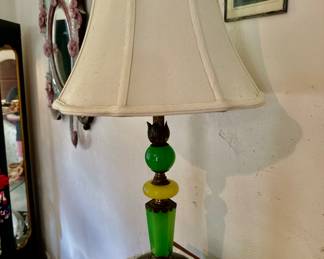 Vintage Jadeite Table Lamp