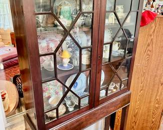 Vintage Walnut Didplay Cabinet 