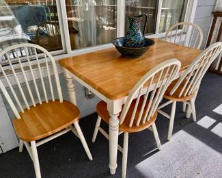 Wooden Table and 4 chairs