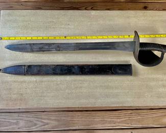 Vintage Cutlass Sword
And Scabbard 