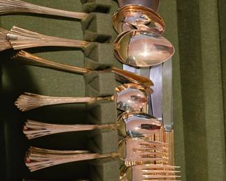 Gold Flatware Set