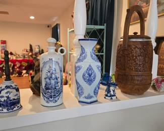 Blue and White Bell - Decanter- Vase- Korea Ice Bucket