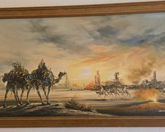 Seundi B. Kim 1983 Painting Arab