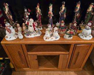 TV Credenza- Christmas Decor