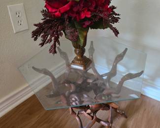 Handcarved Arabia Inlay Table