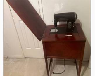 Antique sewing table