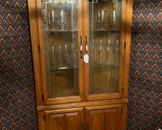Corner China hutch