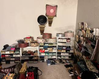 Size 9 and 10 Sandals, heels, and tennis shoes