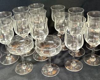 Baccarat stemware