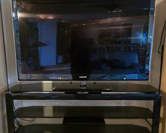 Samsung tv & glass top console