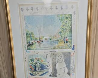 Michael Eisemann signed lithograph 